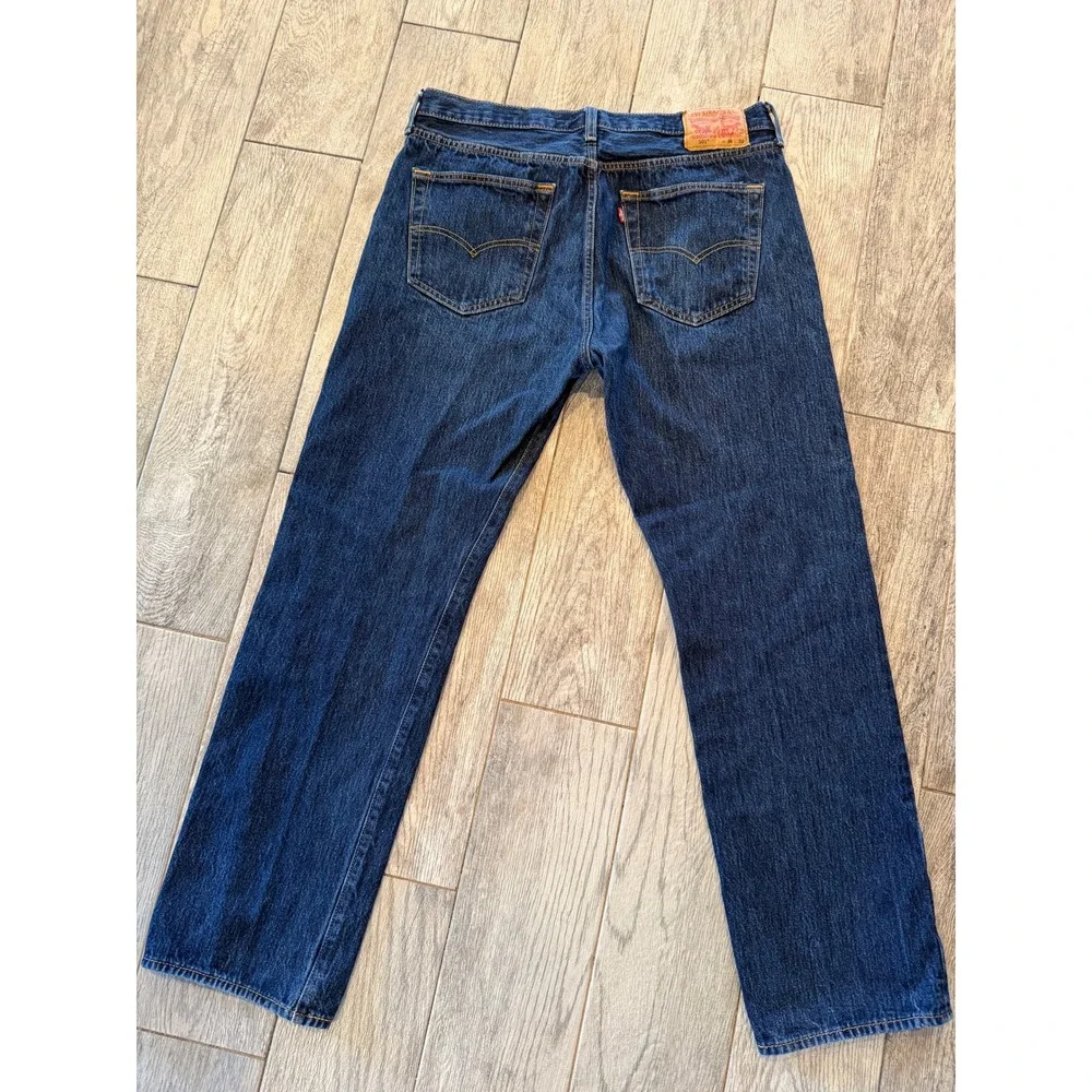 Levi's Button Fly 501 Jeans 36x32 Mens 36‎ x 32 Straight Leg Denim Levi Strauss